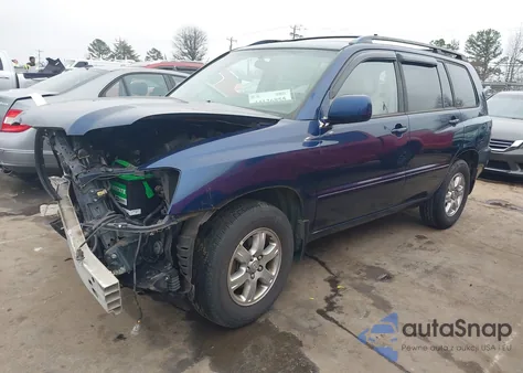 2005 Toyota Highlander V6 z USA, uszkodzony, nr VIN JTEGP21A250052701
